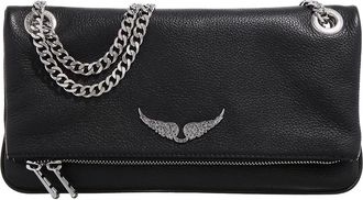 Zadig&Voltaire Crossbody Bags - Rock Ii Grained Leather - black - Crossbody Bags for ladies