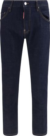 Dsquared2 Mens Jeans Slim Fit Navy Blue Cotton