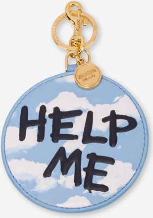 Moschino Portachiavi Archive Clouds - Blu