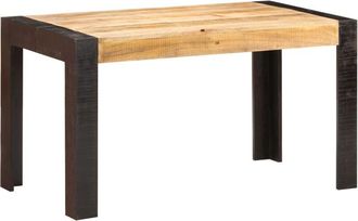 vidaXL Vidaxl - Mesa De Comedor Madera Maciza De Mango En Bruto 140x70x76 Cm