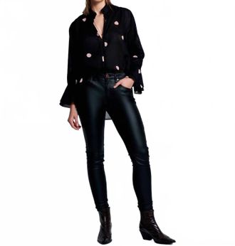 One Teaspoon Freebirds Il High Waist Skinny Jeans In Wet Black