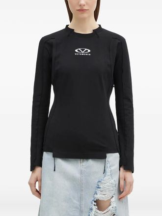 VETEMENTS T-shirt con cuciture a vista - Nero