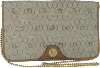 Dior Pre-owned Clutches, female, Beige, Size: ONE SIZE Pre-owned Vintage Shoulder Bag