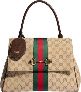 Gucci (WMNS) Gucci Paparazzo Medium Top Handle Bag Sand Dark Brown 875018-FAFV9-9653