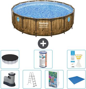 Bestway Piscina Bestway Power Steel Redonda - 488x122 Cm - 8-piezas S594
