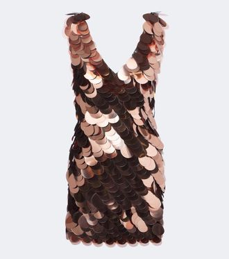 Paco Rabanne Vestido corto con lentejuelas