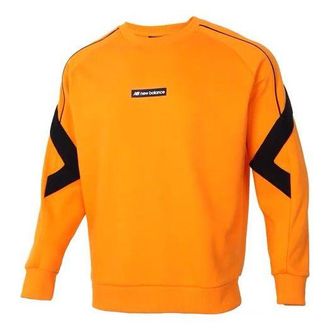 New Balance Mens New Balance Athleisure Casual Sports Contrasting Colors Round Neck Pullover Yellow AMT11326-PKN
