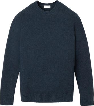 Roberto Collina Soft Stretch Knit SWG - Heren - Ronde hals truien - Blauw - L - Truien & Vesten