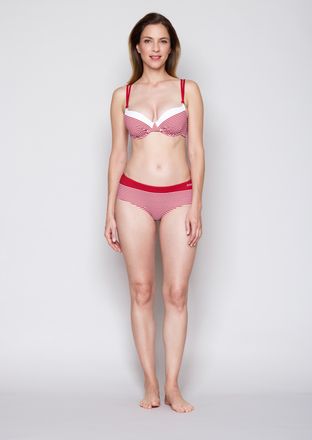 Joop Bikini-Hose JOOP Conills Beach, Damen, Gr. 34, N-Gr, lychee aop, Obermaterial: 83% Polyamid, 17% Elasthan, Badehosen Bikini-Hose