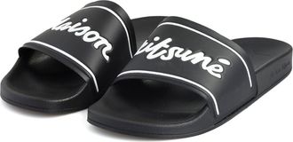 Maison Kitsun&eacute; Maison kitsune sandalen zwart