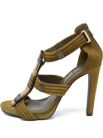 Tory Burch beaded suede sandals - Green