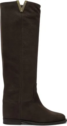 Via Roma 15 Desire Boot - Dames - Hoge Laarzen - Bruin - 38 1/2 EU - Leer - Schoenen