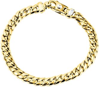 Pompeii3 Mens Cuban Link 14k Gold (43gram) or Platinum (69gram) 7.5mm Bracelet 8.5