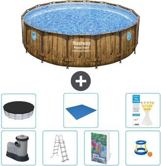 Bestway Piscina Bestway Power Steel Redonda - 488x122 Cm - 8-piezas S568