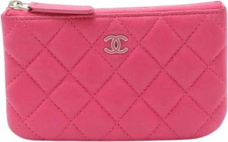 Chanel Pre-owned Wallets, female, Pink, Size: ONE SIZE Pre-owned Leather Wallet