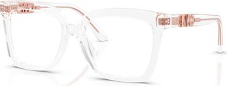 Michael Kors 53mm Square optical glasses in Transparent at Nordstrom