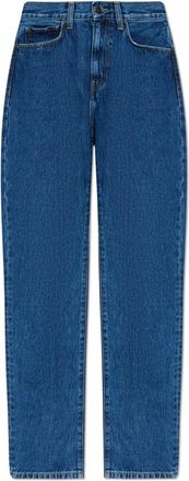 Carhartt Work in Progress Jeans, Dames, Blauw, W25, Katoen, Jeans met licht toelopende pijpen