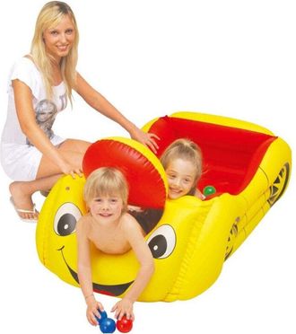 Trade Shop Trade Shop - Auto Macchina Gonfiabile Mare Gioco Bimbi Con 25 Palline E Bocca Apribile