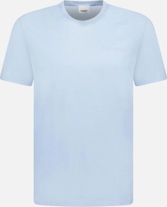 Burberry Mens Burberry Jenson Crew Neck Logo T-Shirt Light Blue - Size: 36