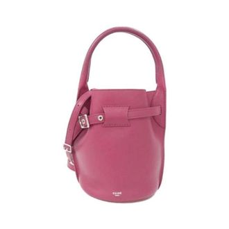 Celine Pre-owned Bucket Bags, female, Pink, Size: ONE SIZE Pre-owned Big Bag Bucket Nano Calf Handbag