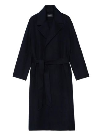 Zadig&Voltaire Meli belted coat - Blue