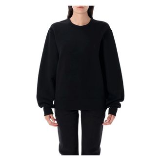 Saint Laurent Hoodies & sweatvesten, Dames, Zwart, M, Katoen, Cassandre Sweatshirt