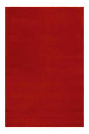 Esprit Alfombra de lana virgen de pelo corto, rojo, 70x140