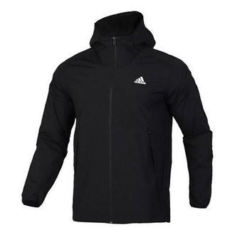 adidas Trench Coat Eh3770 Black Coat Hooded Jacket EH3770