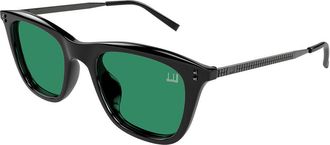 Dunhill DU0125SA Asian Fit 001 Mens Sunglasses Black Size 52