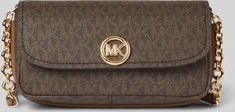 Michael Kors Falp Chain Bag mit Steckfach Modell NOLITA in Dunkelbraun, Gr&ouml;&szlig;e 1