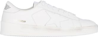 Golden Goose White Calf Leather Low-Top Sneakers
