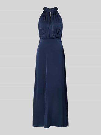 Vila Abendkleid mit Schl&uuml;ssellochausschnitt Modell Ravenna in Marine, Gr&ouml;&szlig;e 34