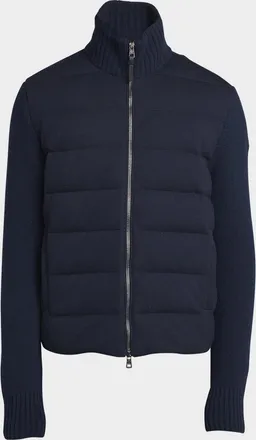 Moncler Men & apos;s Wool-Cashmere Padded Cardigan