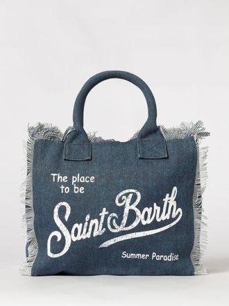 MC2 Saint Barth Borsa Vanity in cotone stampato con logo