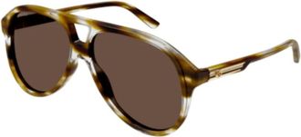 Gucci Sunglasses, unisex, Brown, Size: 59 MM Stylish Sunglasses for Everyday Wear