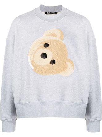 Palm Angels teddy bear patch sweatshirt - Grey