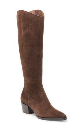 Dolce Vita Virona Water Resistant Boot in Dark Brown Suede H2O at Nordstrom Rack, Size 7.5 Regular Calf