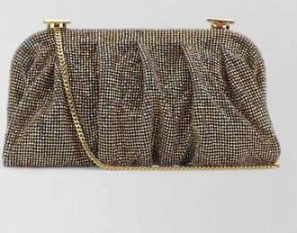 Benedetta Bruzziches venus clutch bag chain strap rhinestones