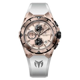 Technomarine Ocean Chronograph Quartz Rose Gold Dial Mens Watch TM-318145