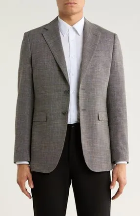 Elie Tahari Slim Fit Plaid Sport Coat in Grey at Nordstrom Rack, Size Xx-Large