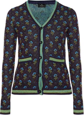Etro Cardigans - Dames - Vesten - Blauw - XS - Truien & Vesten