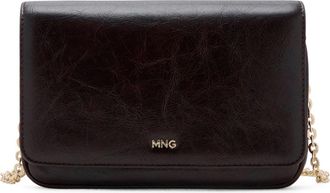 Mango Small Faux Leather Crossbody Bag in Burgundy at Nordstrom