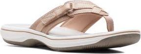 Clarks Breeze Sea Thong Sandal in Taupe Synt at Nordstrom Rack, Size 10
