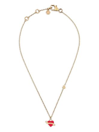 Philipp Plein Valentine necklace - women - Steel - One Size - Gold