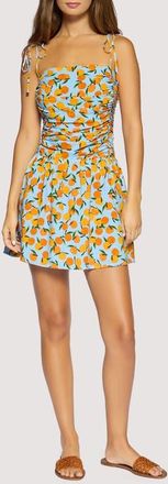 Lost + Wander Citrus Soir&eacute;e Minidress in Blue Orange at Nordstrom, Size X-Small