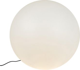 QAZQA Moderno L&aacute;mpara De Exterior Moderna Blanca 77 Cm Ip65 - Nura Pl&aacute;stico Esfera Adecuado Para Led Max. 1 X 23 Watt - Qazqa
