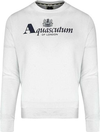 Aquascutum Heren Of London Logo Sweatshirt (Wit)