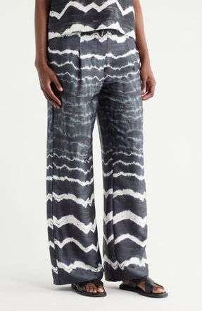 DKNY Scarf Twill Pants in Wavy Tie Dye at Nordstrom Rack, Size X-Small