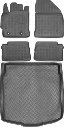 OEM Juego De Alfombrillas Para Coche Y Maletero Para Toyota Auris Ii Kombi (2013-2018)