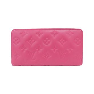 Louis Vuitton Pink Leather Long Wallet (Bi-Fold) (Pre-Owned)